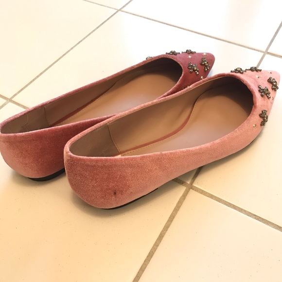 NWOT Sam Edelman Circus velvet pointed toe flats - Picture 3 of 5